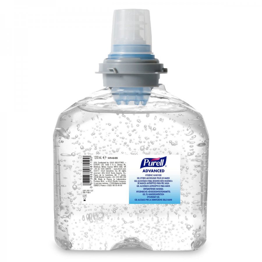 PURELL® ADVANCED Αντισηπτικό-Απολυμαντικό χεριών TFX™/1200mL, 2 τεμάχια