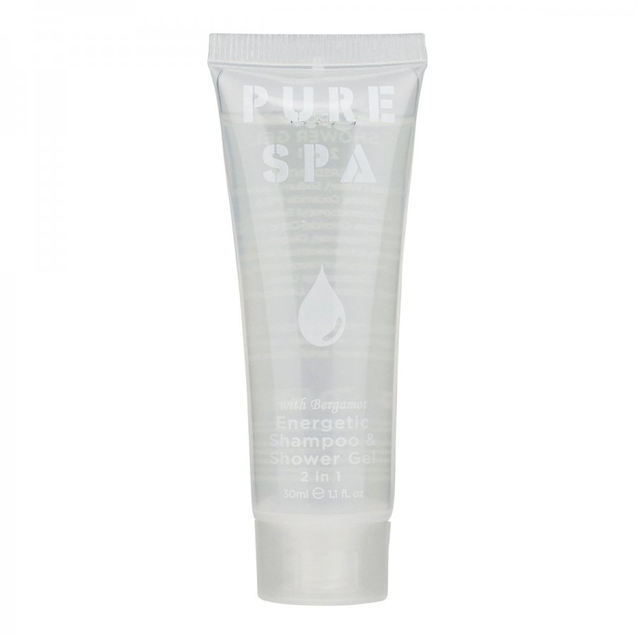 PURE SPA Collection σαμπουάν και αφρόλουτρο 2-in-1 σε σωληνάριο 30ml 125 τεμάχια