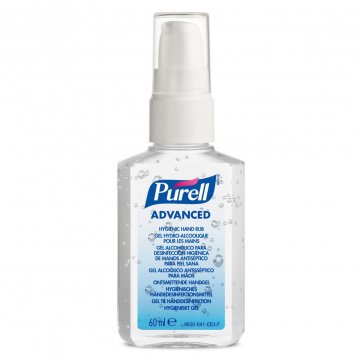 PURELL® PURELL® Advanced Αντισηπτικό-Απολυμαντικό χεριών, 60ml μπουκαλάκι με αντλία, 24 τεμάχια