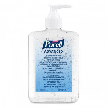 PURELL® PURELL® ADVANCED Αντισηπτικό-Απολυμαντικό χεριών, 500ml μπουκάλι με αντλία, 1 τεμάχιο