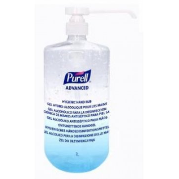 PURELL® PURELL®  Advanced Αντισηπτικό-Απολυμαντικό χεριών 1000ml Pompe μπουκάλι με ιατρική αντλία, 1 τεμάχιο